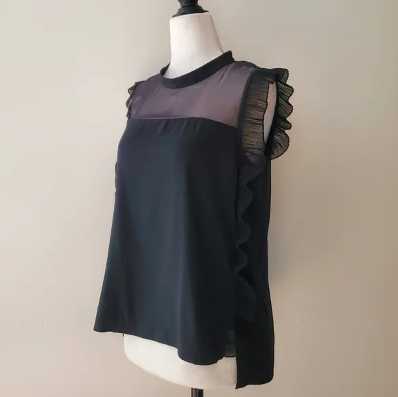 Pinko Silk Ruffle Blouse - Picture 11 of 14